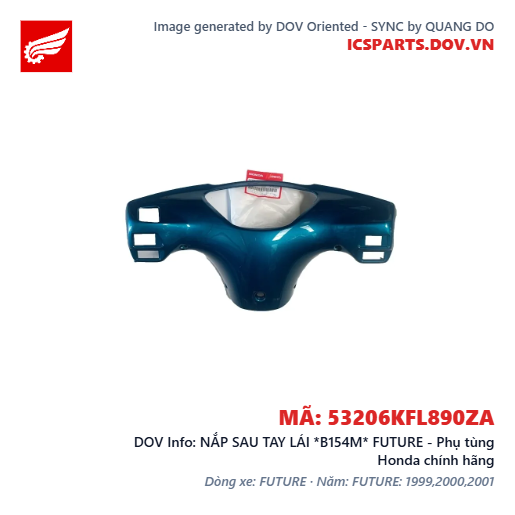 NẮP SAU TAY LÁI *B154M* FUTURE - Phụ tùng Honda chính hãng
