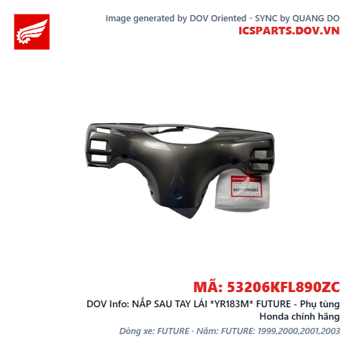 NẮP SAU TAY LÁI *YR183M* FUTURE - Phụ tùng Honda chính hãng