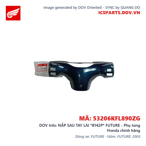 NẮP SAU TAY LÁI *B142P* FUTURE - Phụ tùng Honda chính hãng