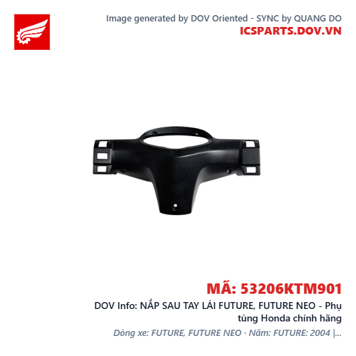 NẮP SAU TAY LÁI FUTURE, FUTURE NEO - Phụ tùng Honda chính hãng