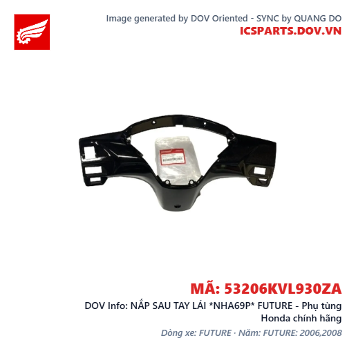 NẮP SAU TAY LÁI *NHA69P* FUTURE - Phụ tùng Honda chính hãng