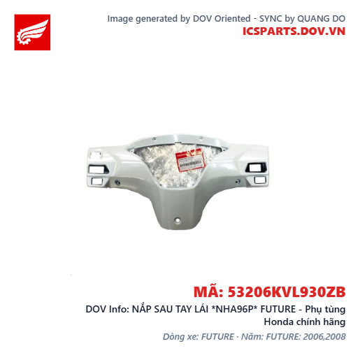 NẮP SAU TAY LÁI *NHA96P* FUTURE - Phụ tùng Honda chính hãng