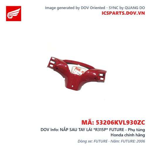 NẮP SAU TAY LÁI *R315P* FUTURE - Phụ tùng Honda chính hãng
