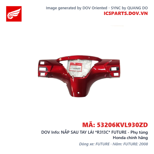 NẮP SAU TAY LÁI *R313C* FUTURE - Phụ tùng Honda chính hãng