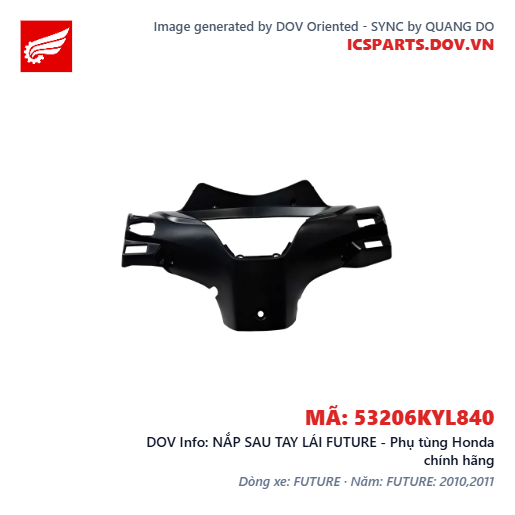 NẮP SAU TAY LÁI FUTURE - Phụ tùng Honda chính hãng
