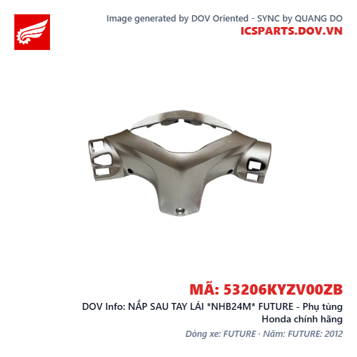 NẮP SAU TAY LÁI *NHB24M* FUTURE - Phụ tùng Honda chính hãng