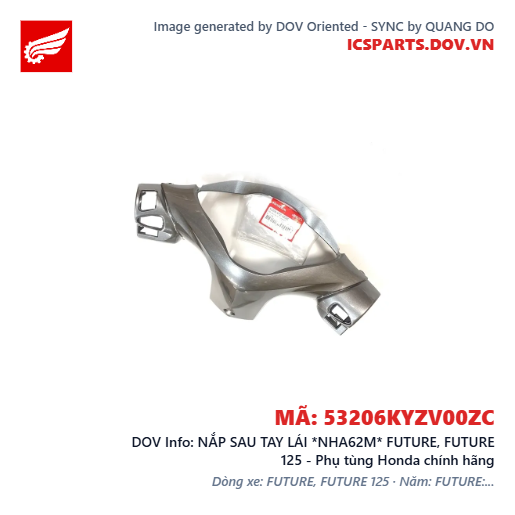 NẮP SAU TAY LÁI *NHA62M* FUTURE, FUTURE 125 - Phụ tùng Honda chính hãng