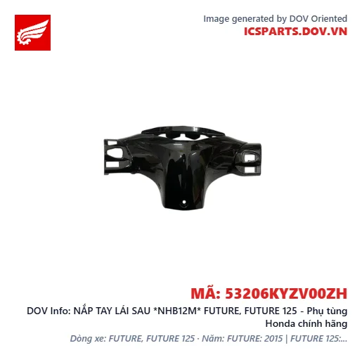 NẮP TAY LÁI SAU *NHB12M* FUTURE, FUTURE 125 - Phụ tùng Honda chính hãng
