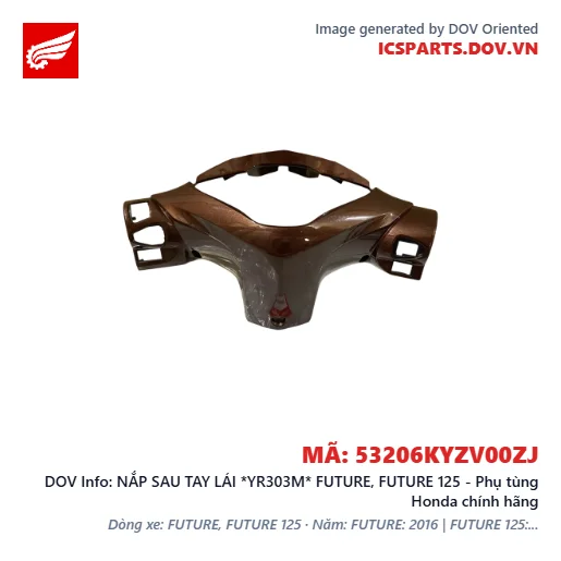 NẮP SAU TAY LÁI *YR303M* FUTURE, FUTURE 125 - Phụ tùng Honda chính hãng