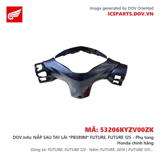 NẮP SAU TAY LÁI *PB389M* FUTURE, FUTURE 125 - Phụ tùng Honda chính hãng