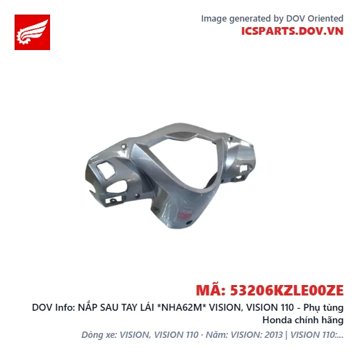 NẮP SAU TAY LÁI *NHA62M* VISION, VISION 110 - Phụ tùng Honda chính hãng