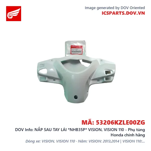 NẮP SAU TAY LÁI *NHB35P* VISION, VISION 110 - Phụ tùng Honda chính hãng