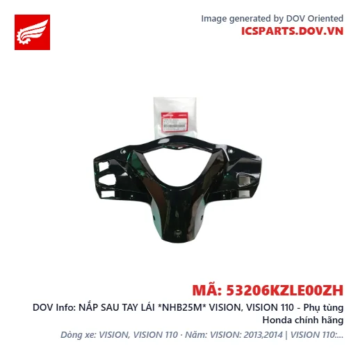 NẮP SAU TAY LÁI *NHB25M* VISION, VISION 110 - Phụ tùng Honda chính hãng