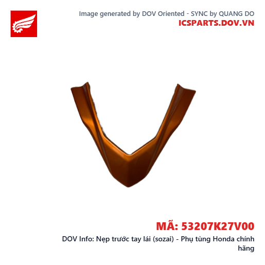 Nẹp trước tay lái (sozai) - Phụ tùng Honda chính hãng
