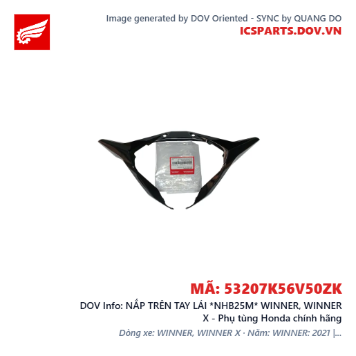 NẮP TRÊN TAY LÁI *NHB25M* WINNER, WINNER X - Phụ tùng Honda chính hãng
