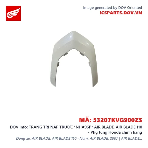 TRANG TRÍ NẮP TRƯỚC *NHA96P* AIR BLADE, AIR BLADE 110 - Phụ tùng Honda chính hãng