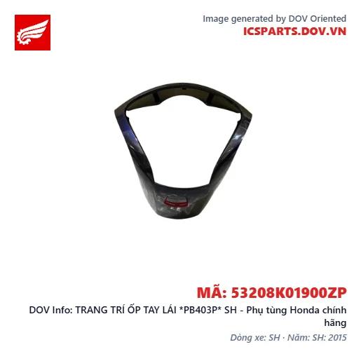 TRANG TRÍ ỐP TAY LÁI *PB403P* SH - Phụ tùng Honda chính hãng