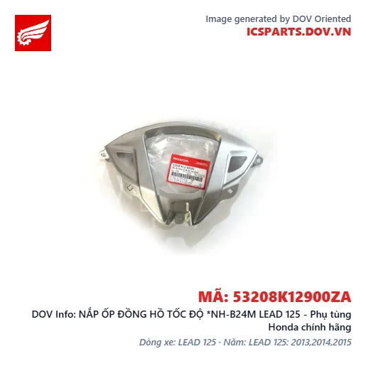 NẮP ỐP ĐỒNG HỒ TỐC ĐỘ *NH-B24M LEAD 125 - Phụ tùng Honda chính hãng