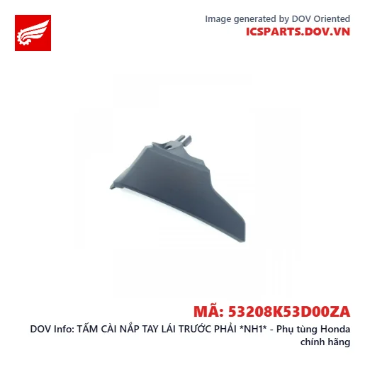 TẤM CÀI NẮP TAY LÁI TRƯỚC PHẢI *NH1* - Phụ tùng Honda chính hãng