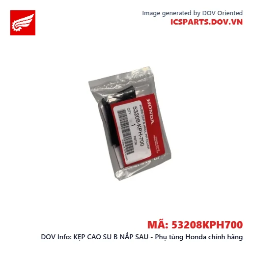 KẸP CAO SU B NẮP SAU - Phụ tùng Honda chính hãng