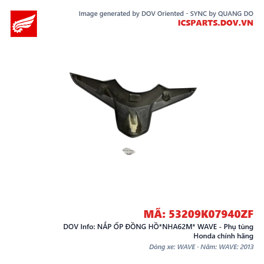 NẮP ỐP ĐỒNG HỒ*NHA62M* WAVE - Phụ tùng Honda chính hãng