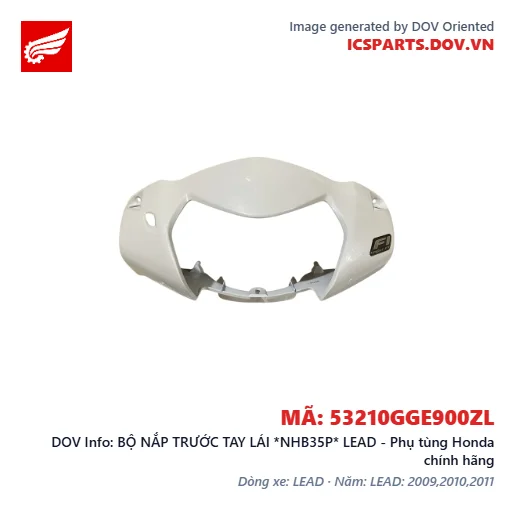 BỘ NẮP TRƯỚC TAY LÁI *NHB35P* LEAD - Phụ tùng Honda chính hãng