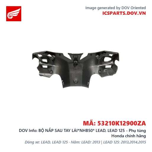 BỘ NẮP SAU TAY LÁI*NHB50* LEAD, LEAD 125 - Phụ tùng Honda chính hãng