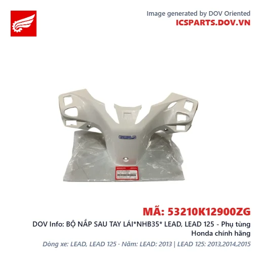 BỘ NẮP SAU TAY LÁI*NHB35* LEAD, LEAD 125 - Phụ tùng Honda chính hãng