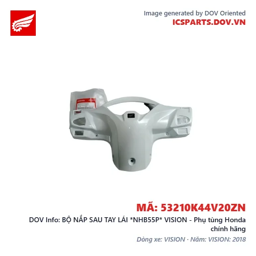 BỘ NẮP SAU TAY LÁI *NHB55P* VISION - Phụ tùng Honda chính hãng