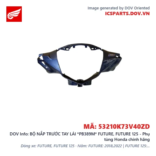 BỘ NẮP TRƯỚC TAY LÁI *PB389M* FUTURE, FUTURE 125 - Phụ tùng Honda chính hãng