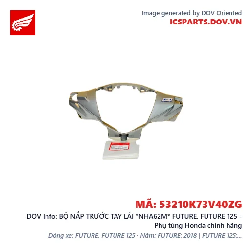 BỘ NẮP TRƯỚC TAY LÁI *NHA62M* FUTURE, FUTURE 125 - Phụ tùng Honda chính hãng