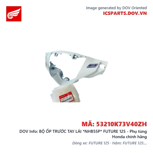 BỘ ỐP TRƯỚC TAY LÁI *NHB55P* FUTURE 125 - Phụ tùng Honda chính hãng