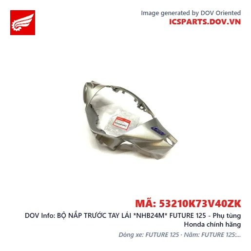 BỘ NẮP TRƯỚC TAY LÁI *NHB24M* FUTURE 125 - Phụ tùng Honda chính hãng