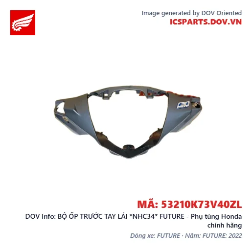 BỘ ỐP TRƯỚC TAY LÁI *NHC34* FUTURE - Phụ tùng Honda chính hãng