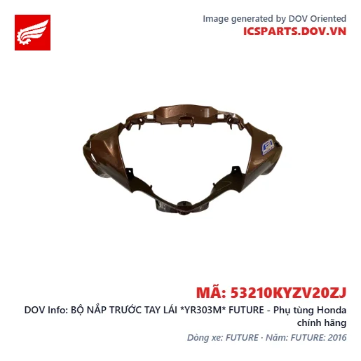 BỘ NẮP TRƯỚC TAY LÁI *YR303M* FUTURE - Phụ tùng Honda chính hãng