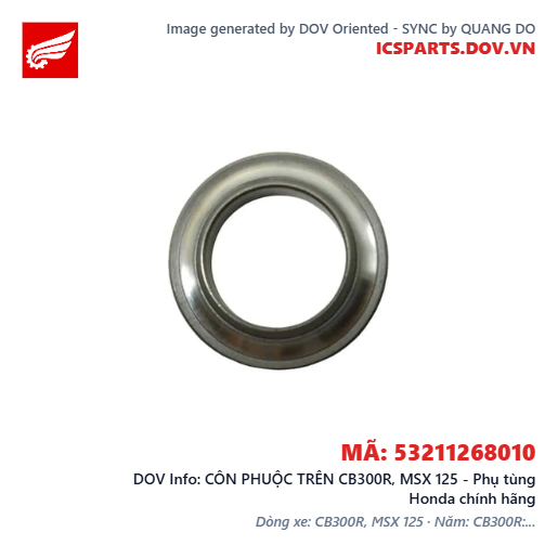 CÔN PHUỘC TRÊN CB300R, MSX 125 - Phụ tùng Honda chính hãng