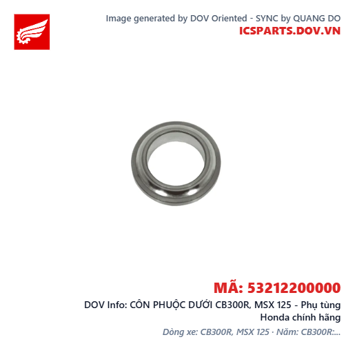 CÔN PHUỘC DƯỚI CB300R, MSX 125 - Phụ tùng Honda chính hãng