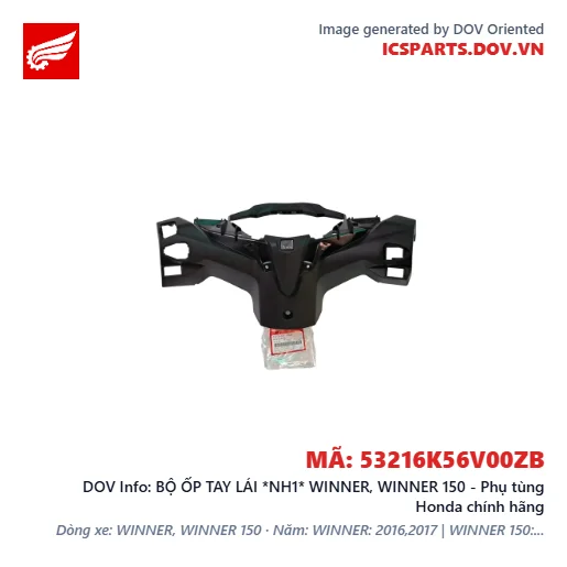 BỘ ỐP TAY LÁI *NH1* WINNER, WINNER 150 - Phụ tùng Honda chính hãng