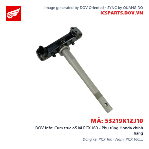Cụm trục cổ lái PCX 160 - Phụ tùng Honda chính hãng