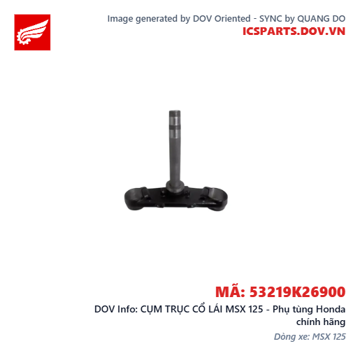 CỤM TRỤC CỔ LÁI MSX 125 - Phụ tùng Honda chính hãng