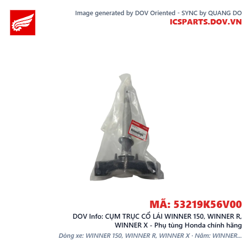 CỤM TRỤC CỔ LÁI WINNER 150, WINNER R, WINNER X - Phụ tùng Honda chính hãng