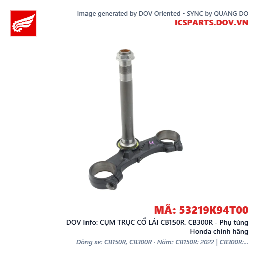 CỤM TRỤC CỔ LÁI CB150R, CB300R - Phụ tùng Honda chính hãng