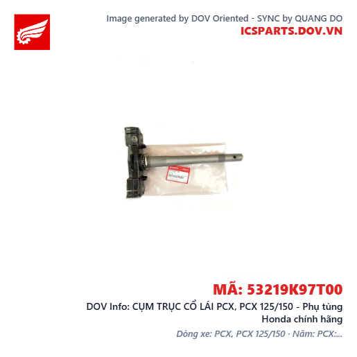 CỤM TRỤC CỔ LÁI PCX, PCX 125/150 - Phụ tùng Honda chính hãng