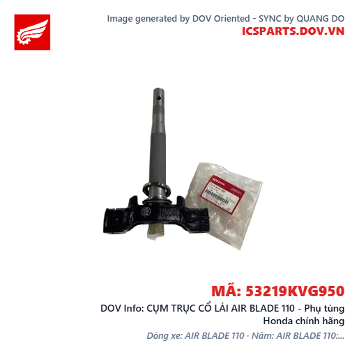 CỤM TRỤC CỔ LÁI AIR BLADE 110 - Phụ tùng Honda chính hãng