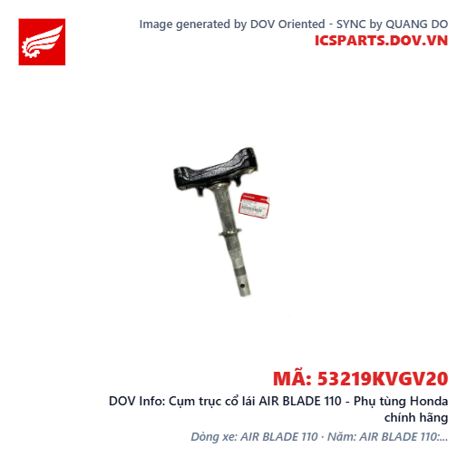 Cụm trục cổ lái AIR BLADE 110 - Phụ tùng Honda chính hãng