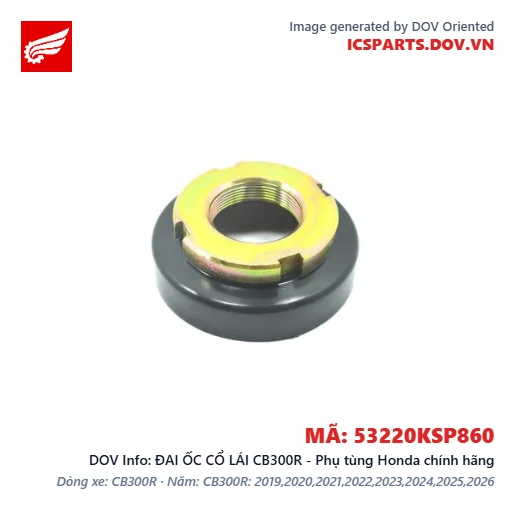 ĐAI ỐC CỔ LÁI CB300R - Phụ tùng Honda chính hãng