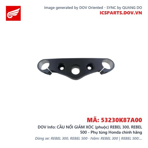 CẦU NỐI GIẢM XÓC (phuộc) REBEL 300, REBEL 500 - Phụ tùng Honda chính hãng
