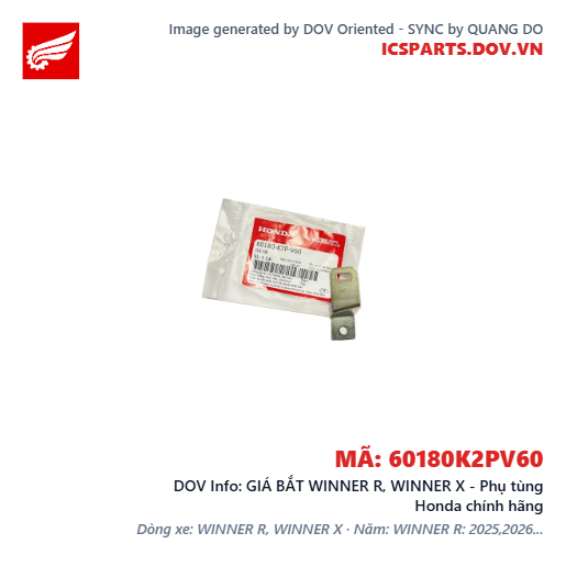 GIÁ BẮT WINNER R, WINNER X - Phụ tùng Honda chính hãng