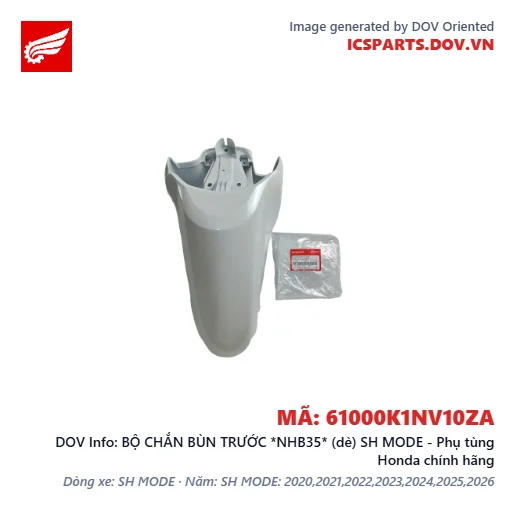 BỘ CHẮN BÙN TRƯỚC *NHB35* (dè) SH MODE - Phụ tùng Honda chính hãng
