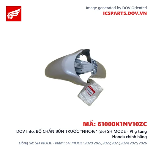 BỘ CHẮN BÙN TRƯỚC *NHC46* (dè) SH MODE - Phụ tùng Honda chính hãng